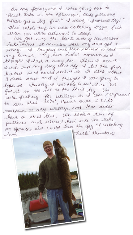 Caught a 43.25 inch northern pike