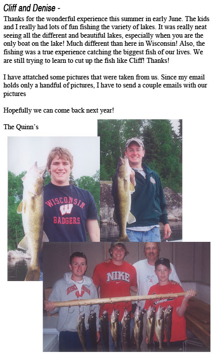 Cobblestone Lodge walleye trip